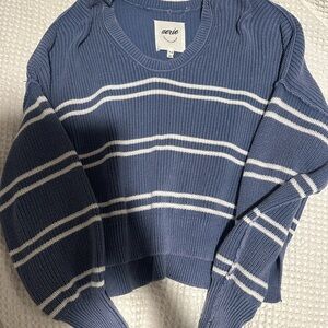 Aerie striped cotton sweater